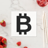 Serviette En Papier Serviettes Bitcoin B Bold 3 plis (En situation)
