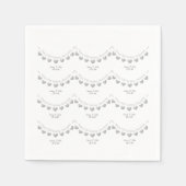 Serviette En Papier Serviettes blanches du 70e anniversaire du Mariage (Devant)