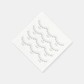 Serviette En Papier Serviettes blanches du 70e anniversaire du Mariage (Coin)