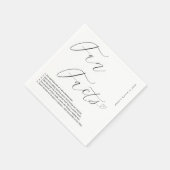 Serviette En Papier Serviettes blanches élégantes avec faits amusants  (Coin)