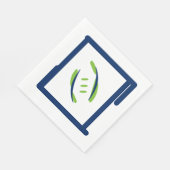 Serviette En Papier Serviettes bleu et vert Luuncheon (Coin)