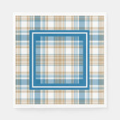 Serviette En Papier Serviettes bleue (Devant)