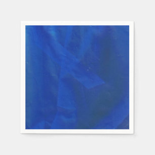 Serviette En Papier Serviettes bleues au design ondulé
