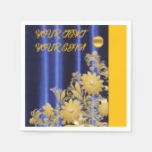 Serviette En Papier , Serviettes bleues et blanches,, , Serviettes bla (Devant)