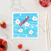Serviette En Papier Serviettes Blue Celebration (En situation)