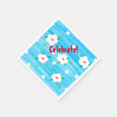Serviette En Papier Serviettes Blue Celebration (Coin)