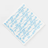 Serviette En Papier Serviettes Blue Swirls (Coin)