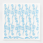 Serviette En Papier Serviettes Blue Swirls (Devant)
