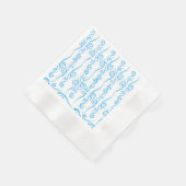 Serviette En Papier Serviettes Blue Swirls (Coin)