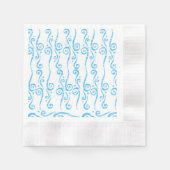 Serviette En Papier Serviettes Blue Swirls (Devant)
