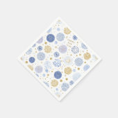 Serviette En Papier Serviettes Bonne Année Pastel – Motif Feux d'Artif (Coin)