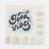 Serviette En Papier Serviettes Bonnes Vibrations (Devant)