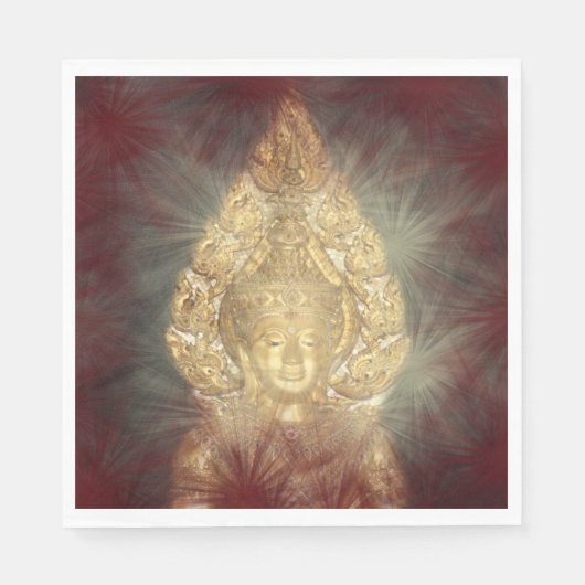 Serviette En Papier serviettes bouddha doré (Devant)