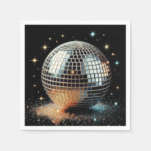 Serviette En Papier Serviettes boule disco !