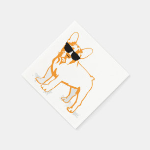 Serviette En Papier Serviettes Bouledogue Français