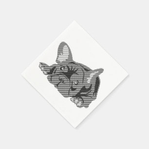 Serviette En Papier Serviettes Bouledogue Français