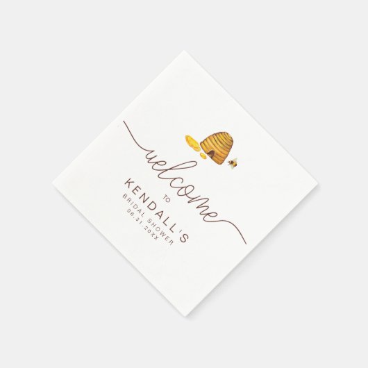 Serviette En Papier Serviettes Bride to Bee (Coin)
