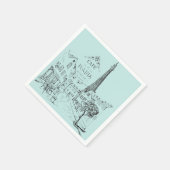 Serviette En Papier Serviettes Café Paris (Coin)