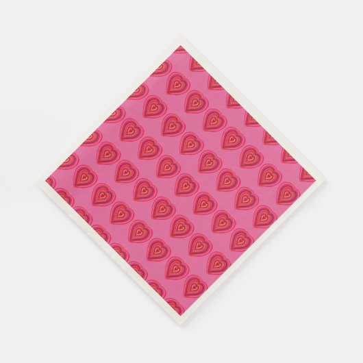 Serviette En Papier Serviettes cardiaques (Coin)
