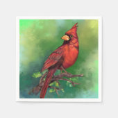 Serviette En Papier Serviettes Cardinal Rouge (Devant)