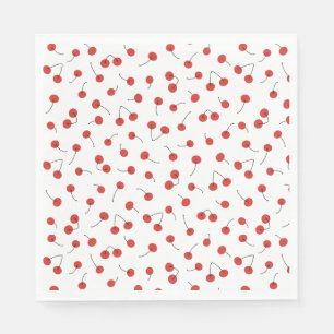 Serviette En Papier Serviettes cerises