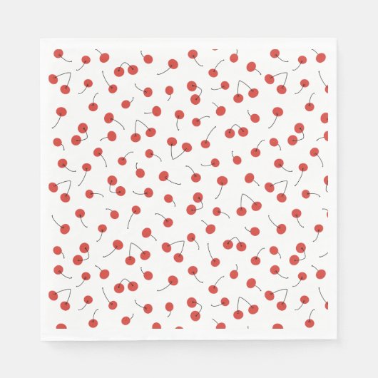Serviette En Papier Serviettes cerises (Devant)