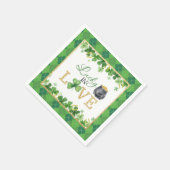 Serviette En Papier Serviettes Chanceux en Amour (Coin)