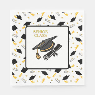 Serviette En Papier Serviettes Chapeaux De Remise Des Diplômes Et Dipl