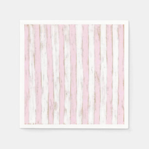 Serviette En Papier Serviettes Chic En Grille Rose Shabby