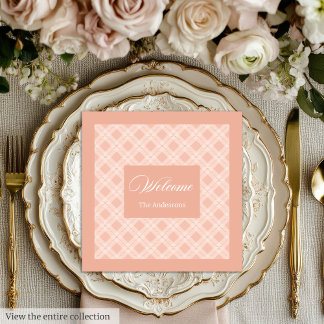 Serviette En Papier Serviettes Chic Personnalisées Jeu de tables Paste