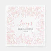 Serviette En Papier Serviettes chinoiserie rose, serviettes en toile r (Devant)