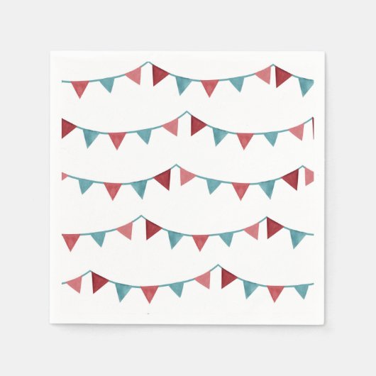 Serviette En Papier Serviettes Circus Party | Carnival Napkins (Devant)