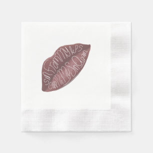 Serviette En Papier Serviettes citation "Péché de mes lèvres" R+J
