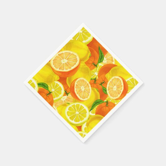 Serviette En Papier Serviettes Citrus (Coin)