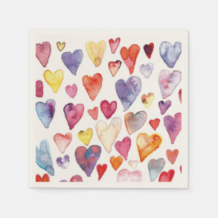 Serviette En Papier Serviettes coeurs