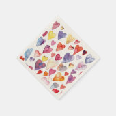 Serviette En Papier Serviettes coeurs (Coin)