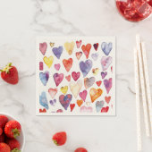 Serviette En Papier Serviettes coeurs (En situation)