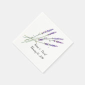 Serviette En Papier Serviettes - conception lavande (Coin)