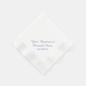 Serviette En Papier serviettes couleur ecru personnalisées (Coin)