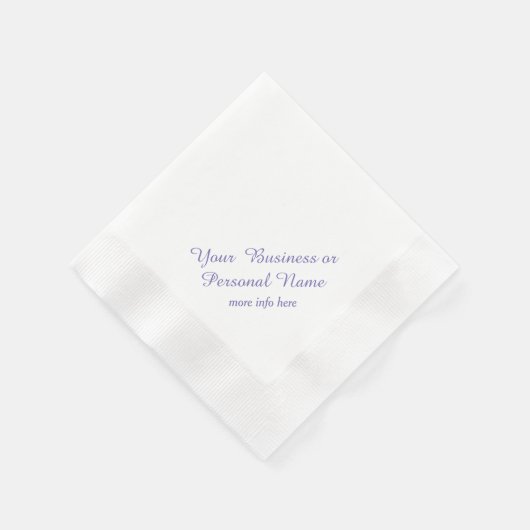 Serviette En Papier serviettes couleur ecru personnalisées (Coin)