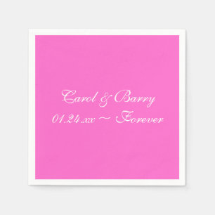 Serviette En Papier Serviettes couleur rose rose Premium