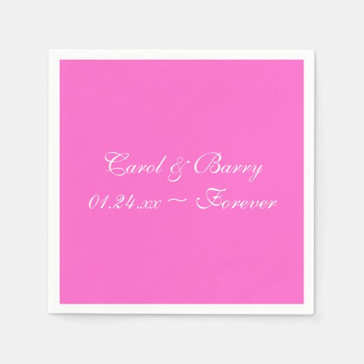 Serviette En Papier Serviettes couleur rose rose Premium (Devant)