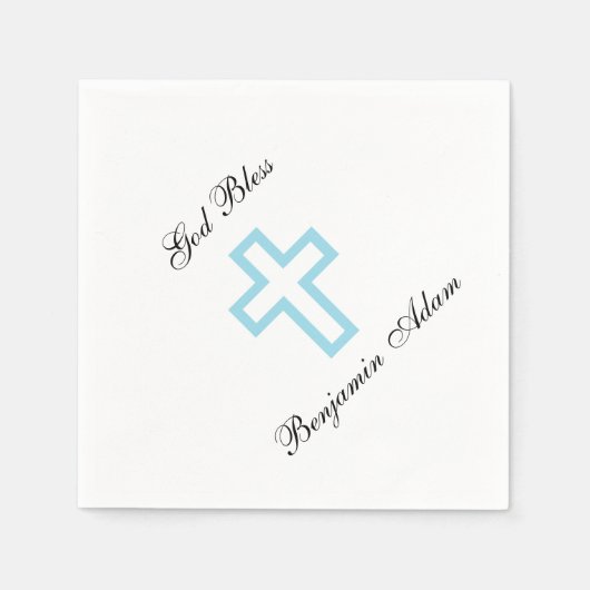 Serviette En Papier Serviettes "Croix Bleue" (Devant)