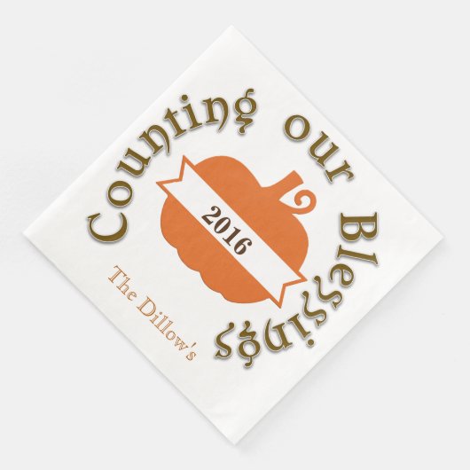 Serviette En Papier Serviettes customisées pour le dîner d'action de g (Coin)