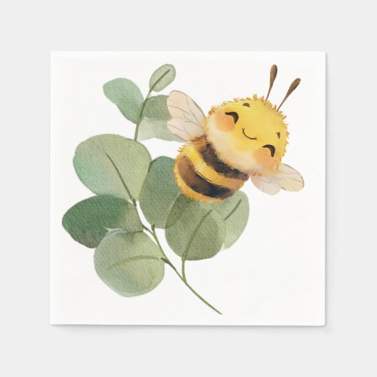 Serviette En Papier Serviettes d'abeille (Devant)