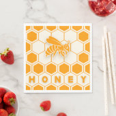 Serviette En Papier Serviettes d'abeilles miel (En situation)
