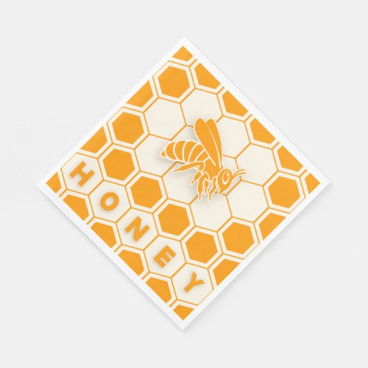 Serviette En Papier Serviettes d'abeilles miel (Coin)