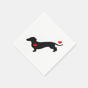 Serviette En Papier Serviettes Dachshund