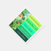 Serviette En Papier Serviettes d'affirmation de la Saint-Patrick (Coin)