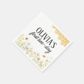 Serviette En Papier Serviettes d'anniversaire abeille (Coin)